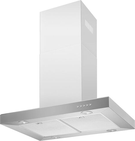 Blue Ocean 30 "RH02I شفاط مطبخ مثبت على جزيرة من الفولاذ المقاوم للصدأ | 760 CFM | أداء احترافي | فتحة تهوية فوق الموقد مع 4 مصابيح LED | مروحة عادم 3 سرعات | قناة قابلة للتحويل بدون قنوات in Kuwait