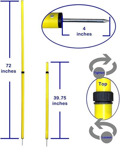 Bluedot Trading Soccer Agility Training Poles, Fixed or Adjustable (4,6,8pc-set) in Saudi Arabia