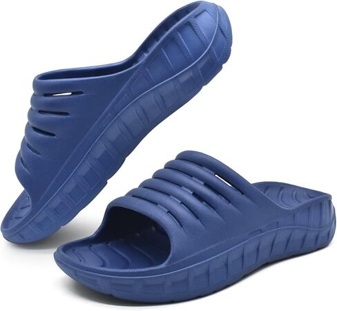 GPOS Mens Sport Recovery Sandals Plantar Fasciitis Thick Cushion Slides Sandals Lightweight Comfort Orthotic Slippers in Saudi Arabia