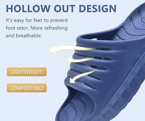 GPOS Mens Sport Recovery Sandals Plantar Fasciitis Thick Cushion Slides Sandals Lightweight Comfort Orthotic Slippers in Saudi Arabia