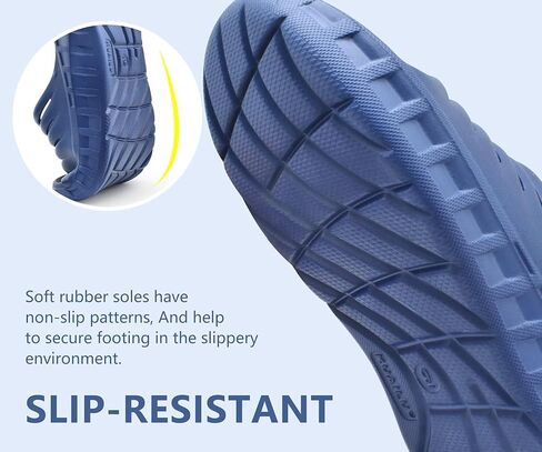 GPOS Mens Sport Recovery Sandals Plantar Fasciitis Thick Cushion Slides Sandals Lightweight Comfort Orthotic Slippers in Saudi Arabia