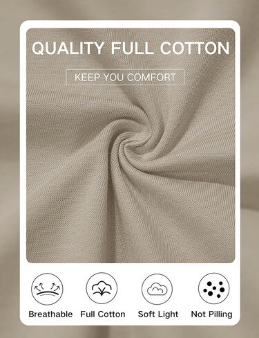 YUCOLEN Women's Cotton Long Sleeve Shirts Crewneck Cotton Basic T-Shirt Solid Color Soft Comfy Casual Tops Tees for Women in Kuwait