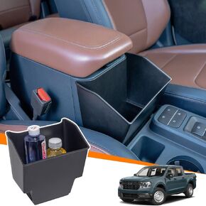 حامل عملات معدنية لوحدة التحكم المركزية من TOPINSTALL متوافق مع ملحقات Ford Maverick 2022-2025، صندوق تخزين العملات المعدنية القابل للطي لوحدة التحكم، منظم وحدة التحكم Maverick ملحقات إدراج بلاستيك ABS in Kuwait