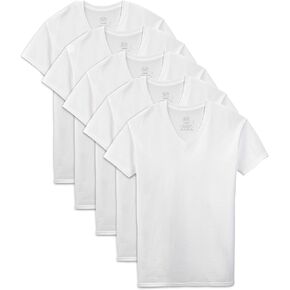Fruit of the Loom Men's V-Neck Tee (Pack of 5) in Kuwait