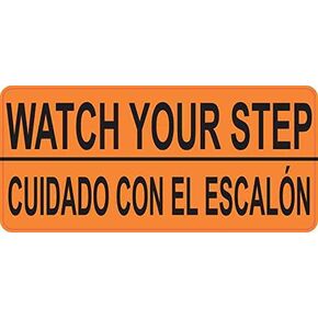 ملصق فينيل من ستيكر توك إنجليزي إسباني شاهد خطوتك، 5 بوصات × 2.25 بوصة in Kuwait