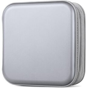 حافظة أقراص CD/DVD، سعة 48 بوصة، أخضر داكن، بلاستيك، منظم تخزين محمول in Kuwait