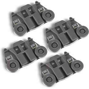 [UPGRADED] 4 Packs W10195417 Dishwasher Wheels Lower Dish Rack Wheel STEEL Screws Replacement Part by BlueStars - For Whirlpool Kenmore Dish Rack - Replaces W10195417V W10195417VP AP6016764 PS2579553 in Kuwait