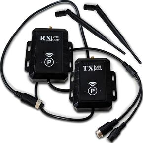 - مجموعة جهاز إرسال واستقبال فيديو الكاميرا الاحتياطية اللاسلكية للمركبة - CVBS NTSC 2.4G، مدى طويل 500 متر، زمن انتقال منخفض، 12-24 فولت، RCA أو 4-Pin in Kuwait