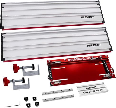 Milescraft 1409 Track Saw Guide – Universal Compatibility for Circular Saws with Blades up to 7-1/4". 50" Expandable Cutting Range with 2" Cutting Depth. All Aluminum Construction. in Saudi Arabia