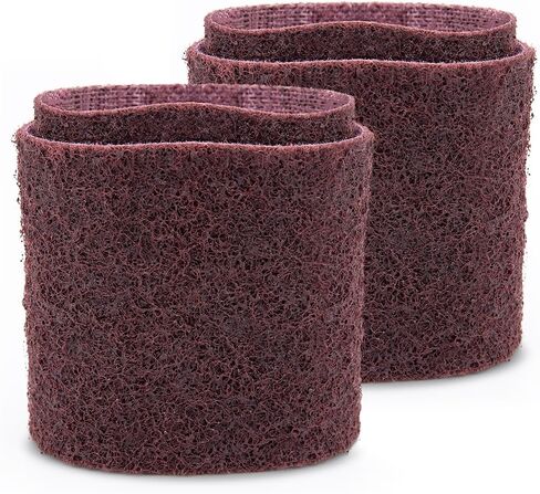 CS Unitec | 42011 | PTX Fleece - Nonwoven Sleeve. 180 Grit, 3-1/2" Diameter x 4" Width, Pack of 4 - Made in Germany in Kuwait