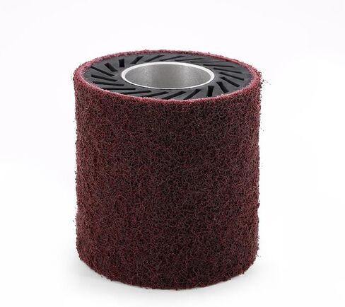 CS Unitec | 42011 | PTX Fleece - Nonwoven Sleeve. 180 Grit, 3-1/2" Diameter x 4" Width, Pack of 4 - Made in Germany in Kuwait