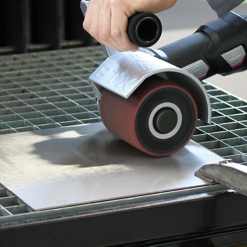 CS Unitec | 42011 | PTX Fleece - Nonwoven Sleeve. 180 Grit, 3-1/2" Diameter x 4" Width, Pack of 4 - Made in Germany in Kuwait