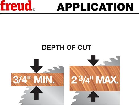 Freud LU87R010: 10" Thin Kerf Rip Blade | With Premium TiCo Hi-Density Carbide Ripping Blend for Maximum Performance, Heavy-Duty For Underpowered Saws. LU87R010 in Kuwait
