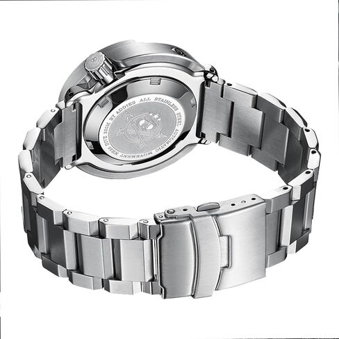 ADDIESDIVE Scuba Mens Diving Watch Automatic Diver 300M 47.5MM Big Black Analog Luminescent Chromalight Dial in Kuwait