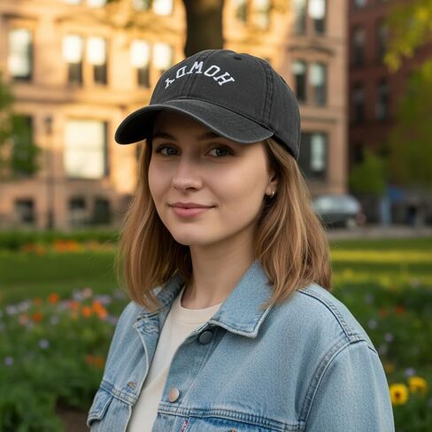 Embroidered Baseball Cap for Women & Men – Vintage Cotton Dad Hat, Adjustable Trucker Hat with Fun Sayings in Kuwait