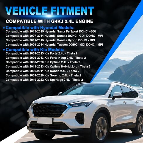العمود المرفقي مع مجموعة المحامل الرئيسية و ROD لعام 2011-2020 Hyundai Santa Fe/Sonata/Tucson ، لعام 2010-2020 Kia Optima/Sorento/Sportage/Forte 2.4L G4KJ Engine ، 23111-2G200 23111-2G230 in Kuwait