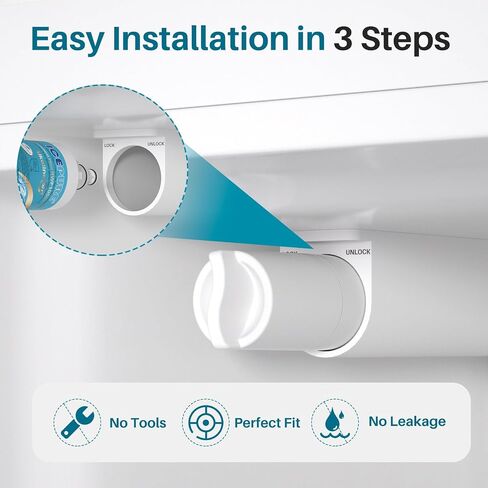ICEPURE PRO NSF 401 Certified Lt600p Replacement for LG 5231JA2006A KENMORE 9990, 5231JA2006B, KENMORECLEAR 46-9990, 5231JA2006A-S, WFC2001, LSC27931ST, FML-2,RWF1000A Refrigerator Water Filter 3PACK in Saudi Arabia