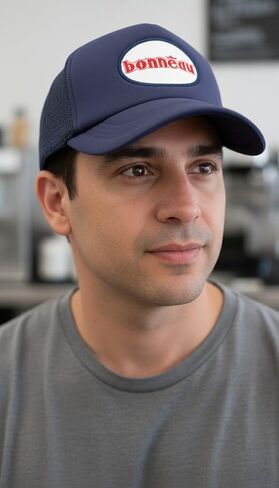 قبعة بيسبول لينكولن هوك بونو باللون الأزرق الداكن - قبعة فيلم مصارعة الذراع في الثمانينيات - ملابس يومية وأزياء - هدية قابلة للتعديل in Kuwait