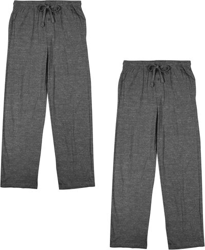 Bioworld Men's 4pk Graphite Heather & Black Sleep Pajama Pants-XL in Saudi Arabia