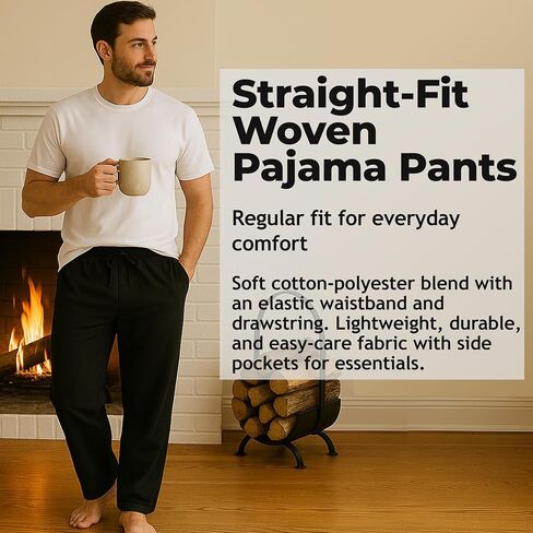 Bioworld Men's 4pk Graphite Heather & Black Sleep Pajama Pants-XL in Saudi Arabia