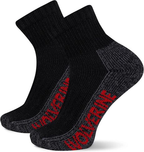 Wolverine Men's 2 Pack Steel Toe Quarter Socks in Saudi Arabia
