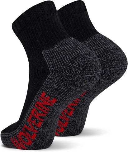 Wolverine Men's 2 Pack Steel Toe Quarter Socks in Saudi Arabia