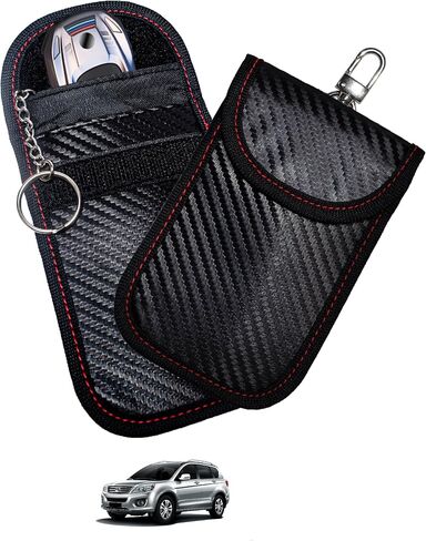 2 Pcs Faraday Bag for Car Keys, Car Accessories RFID Signal Blocking Pouch in Saudi Arabia