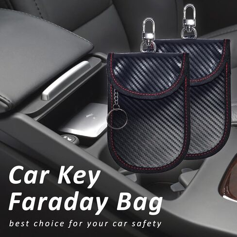 2 Pcs Faraday Bag for Car Keys, Car Accessories RFID Signal Blocking Pouch in Saudi Arabia