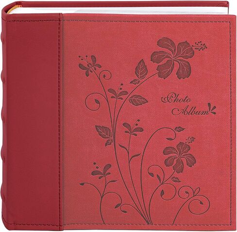 Golden State Art Photo Album holds 4x6 200 Horizontal Pictures with Memo Space, Leather Vintage Cover for Wedding Family Christmas(Brown) in Saudi Arabia