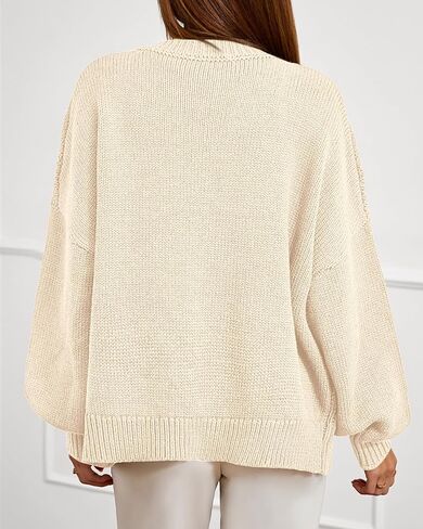 BTFBM Chunky Cardigan Sweaters for Women Fall Fashion 2025 Button Lantern Long Sleeve Cable Knit Winter Coats Outerwear in Saudi Arabia