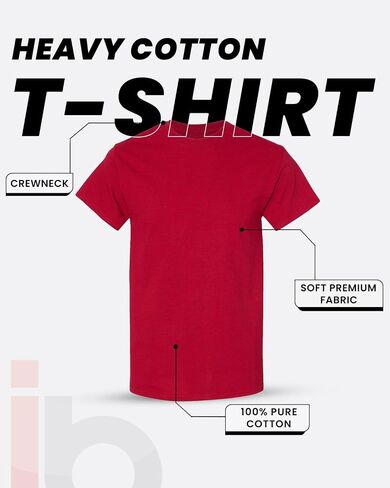JustBlanks - Short Sleeve Shirt for Men Soft Cotton Lightweight Solid Plain T Shirts for Men Crewneck Tee Shirt in Kuwait