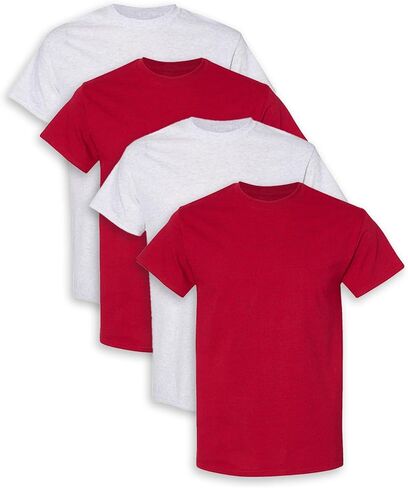 JustBlanks - Short Sleeve Shirt for Men Soft Cotton Lightweight Solid Plain T Shirts for Men Crewneck Tee Shirt in Kuwait