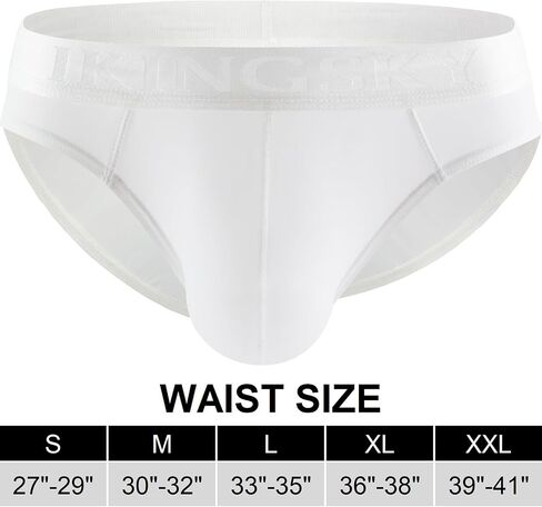 iKingsky Men's Sporty Pocuh Briefs Underwear Low Rise Bulge Under Panties in Kuwait