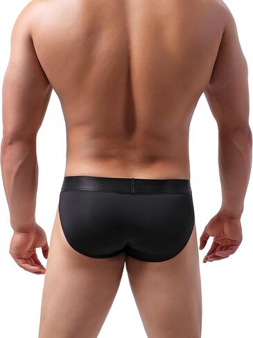iKingsky Men's Sporty Pocuh Briefs Underwear Low Rise Bulge Under Panties in Kuwait