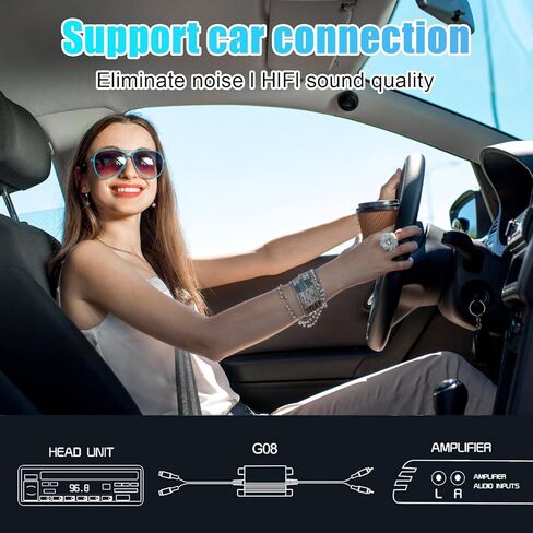 عازل حلقة أرضية RCA - فلتر صوت مع قناة مزدوجة، فلتر ضوضاء مكبر للصوت لنظام الصوت في السيارة/المنزل، صوت عالي الدقة يقضي على الضوضاء الطنانة in Kuwait