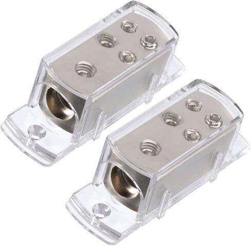 2pcs Car Audio Splitter Box Junction Box Terminal Connector Amplifier Cable Splitter in Saudi Arabia