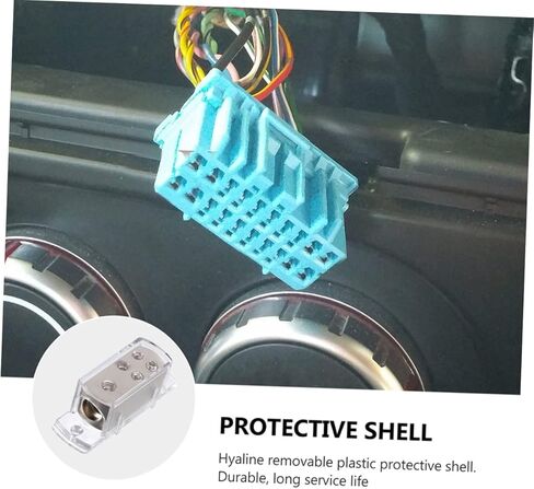 2pcs Car Audio Splitter Box Junction Box Terminal Connector Amplifier Cable Splitter in Saudi Arabia