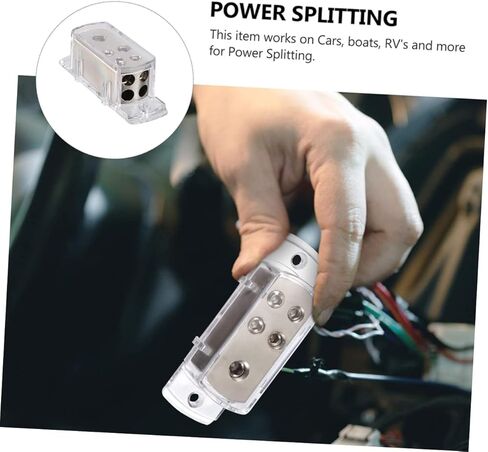 2pcs Car Audio Splitter Box Junction Box Terminal Connector Amplifier Cable Splitter in Saudi Arabia