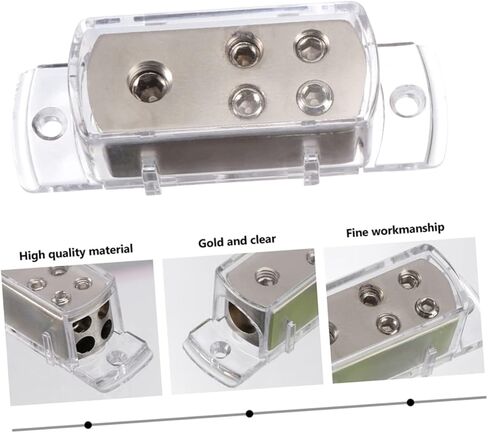 2pcs Car Audio Splitter Box Junction Box Terminal Connector Amplifier Cable Splitter in Saudi Arabia