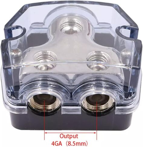 Rayne's World Blue 2 Way Power Distribution Block 0-4 Gauge in 4-8 Gauge Out for Audio Wiring in Cars, Boats, Campers | for use with Ground or Power Wires in Saudi Arabia