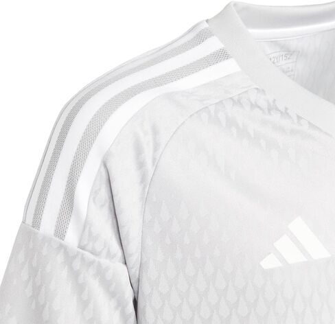 adidas Kids Boys Tiro23 Competition V Neck Short Sleeve Jersey Soccer Cleats Moisture Wicking - Black - Size XL in Saudi Arabia