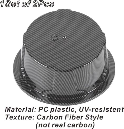 2PCS 4'' to 3.5'' Universal Speaker Tweeter Boxes for UTV ATV RV Boat Trunk Trailer Golf Cart Marine Speaker Enclosures Pods Mount Spacer Rear Deck Kick Panel Box (Carbon Fiber Style, 4 to 3.5inch) in Saudi Arabia
