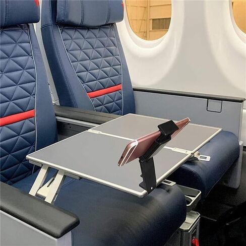 Airplane Phone Holder, Portable Travel Stand Desk Flight Foldable Adjustable Rotatable Selfie Holding Train Seat Stand, Seat Bracket in Saudi Arabia
