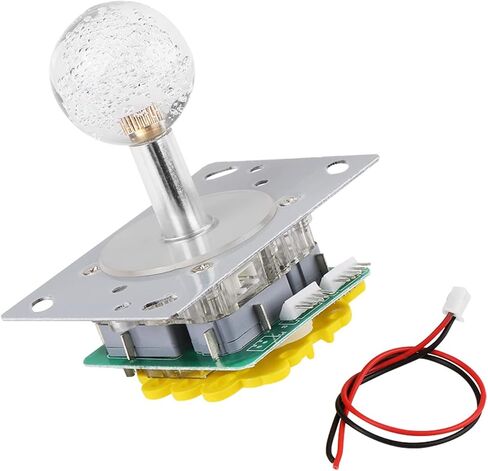 LED Colorful Illuminated Joystick, Switchable from 8 to 4 Way Operation, 5PIN Micro Switches, for Game in Saudi Arabia