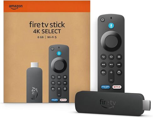 Amazon Fire TV Stick 4K Select (أحدث طراز)، ابدأ البث بدقة 4K، والبحث المدعوم بالذكاء الاصطناعي، والتلفزيون المباشر والمجاني in Saudi Arabia