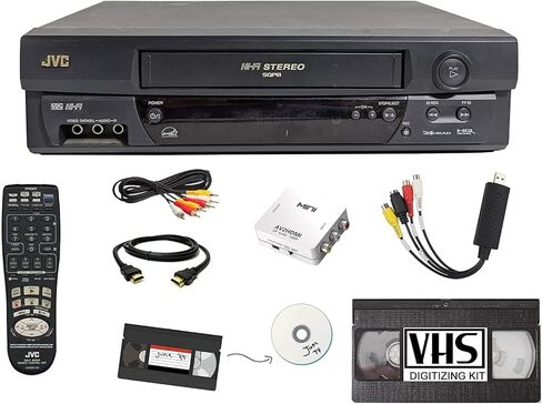 JVC 4 Head Vcr+ VCR مع جهاز التحكم عن بعد (متجدد) in Kuwait