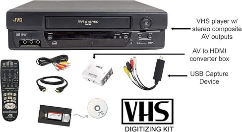 JVC 4 Head Vcr+ VCR مع جهاز التحكم عن بعد (متجدد) in Kuwait