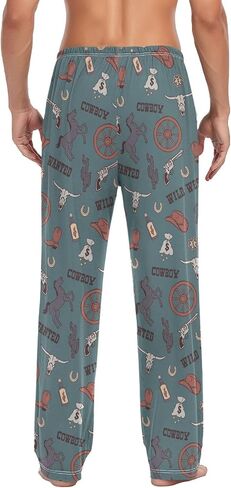 Teddy Bears Moon Blue Mens Pajama Pants Lounge Men's Pajama Bottoms Soft Sleep Pants With Pockets XXL in Saudi Arabia