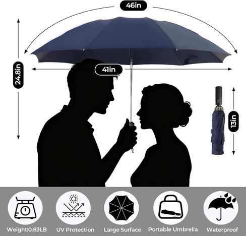 LLanxiry Compact Travel Umbrella, Mini Windproof Umbrellas for Rain & Sun, Small Lightweight Outdoor UV Umbrella, Portable Folding Umbrellas for Travel (the underwater world) in Kuwait