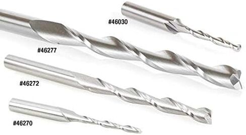 Amana Tool - 46566 Solid Carbide CNC Foam Down-Cut Cutting Square End Spiral 1/4 Dia x 2-1 in Saudi Arabia